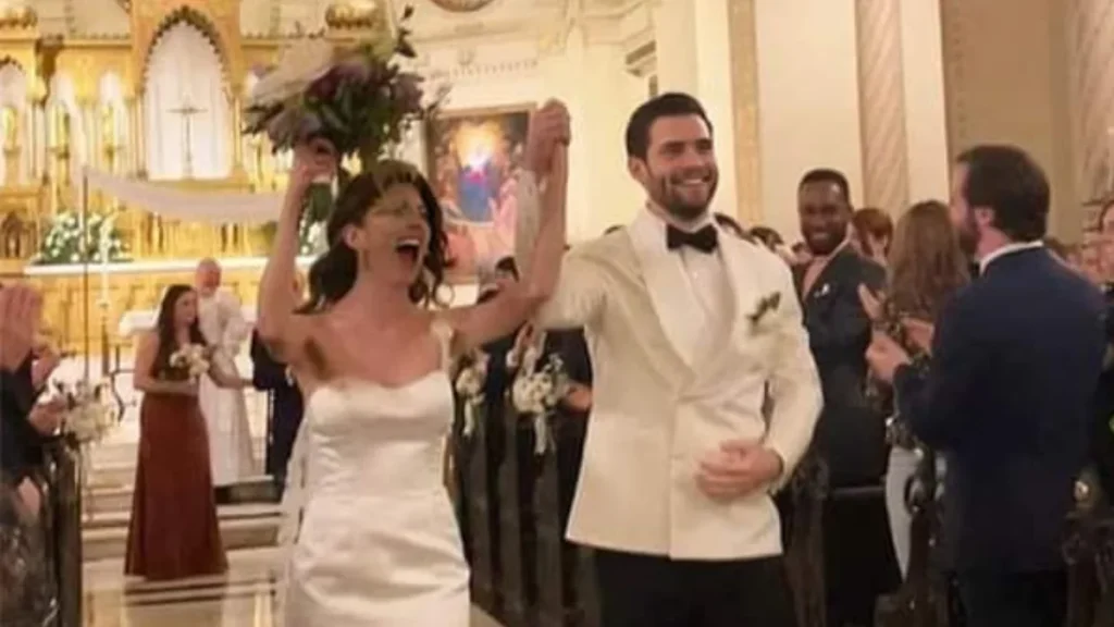 David Corenswet and Julia Best Warner